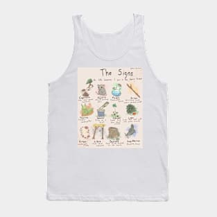 Astrological Signs as forest treasures Tank Top